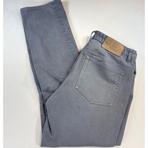 Best Made Co 5-Pocket Twill Pants Men 34 Gray Straight Stretch‎ Workwear B2167